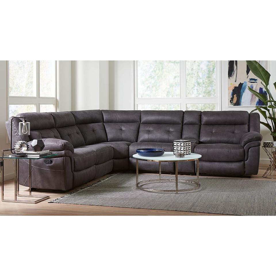 Sectionals |  Delano Sectional Gray Living Room Furniture Gray