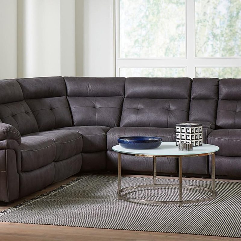 Sectionals |  Delano Sectional Gray Living Room Furniture Gray