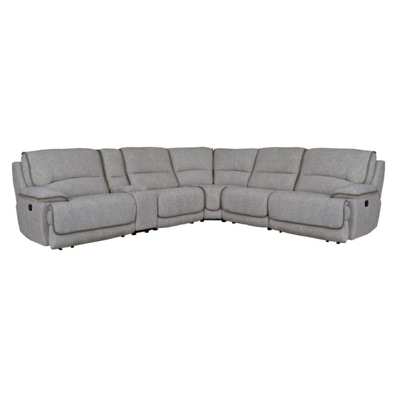 Sectionals |  Middleton 6PC Reclining Sectional Gray Living Room Furniture Gray