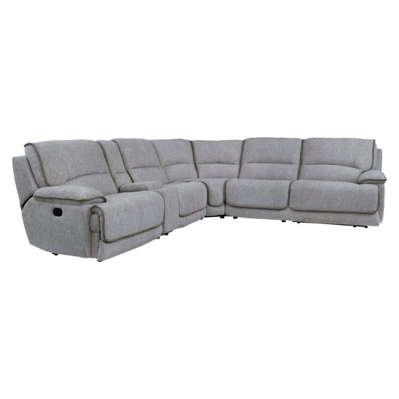 Sectionals |  Middleton 6PC Reclining Sectional Gray Living Room Furniture Gray