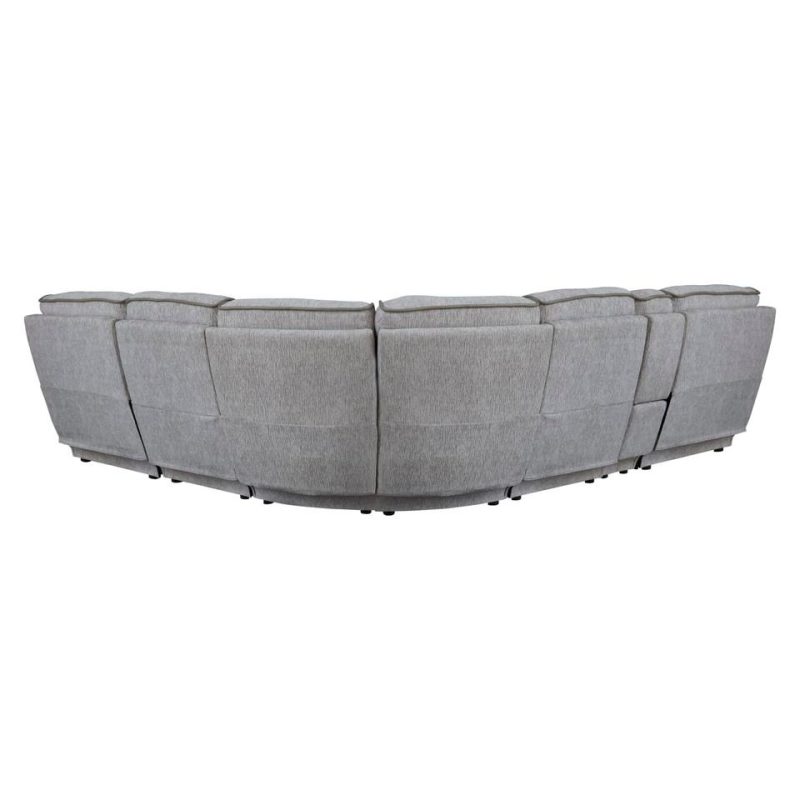 Sectionals |  Middleton 6PC Reclining Sectional Gray Living Room Furniture Gray