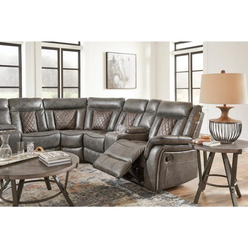 Sectionals |  Payne Sectional Gray Living Room Furniture Gray