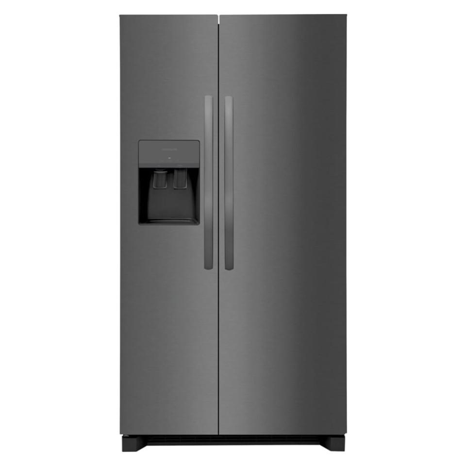 Side-by-Side Refrigerators |  Frigidaire 25.6 cu. ft. 36” Standard Depth Side by Side Refrigerator – FRSS2623AD Black Refrigerators Black