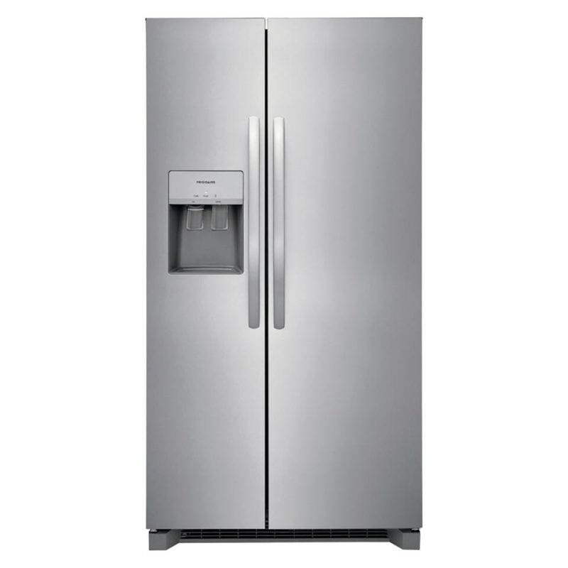 Side-by-Side Refrigerators |  Frigidaire 25.6 cu. ft. 36” Standard Depth Side by Side Refrigerator – FRSS2623AS Stainless Steel Refrigerators Side-by-Side Refrigerators