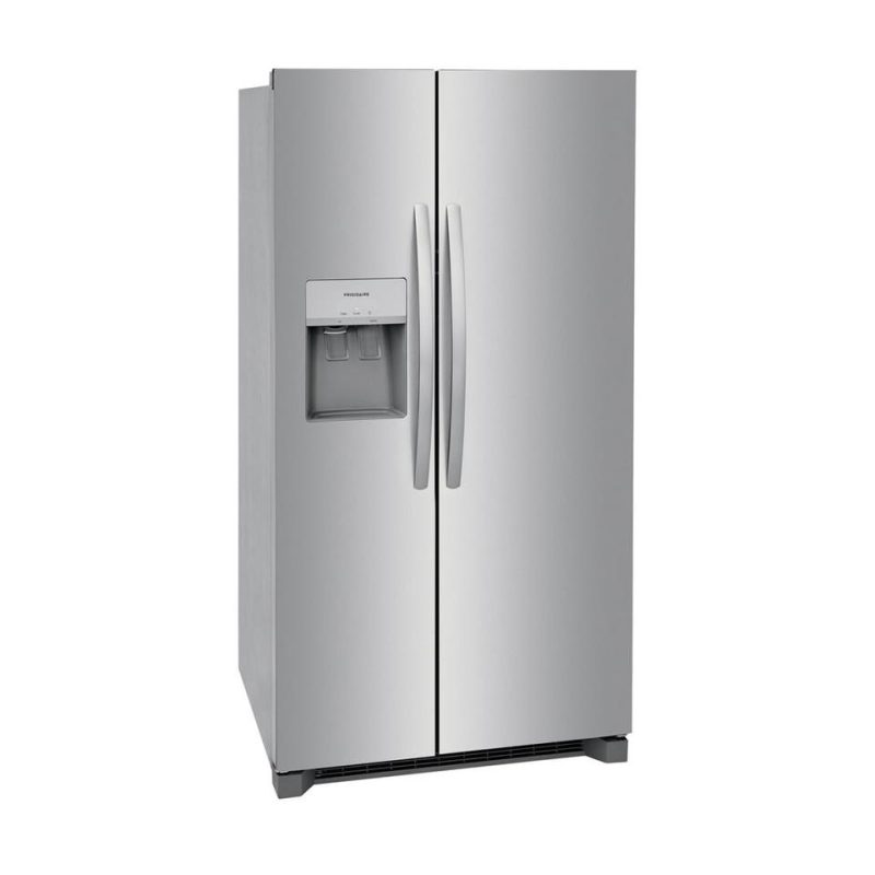 Side-by-Side Refrigerators |  Frigidaire 25.6 cu. ft. 36” Standard Depth Side by Side Refrigerator – FRSS2623AS Stainless Steel Refrigerators Side-by-Side Refrigerators