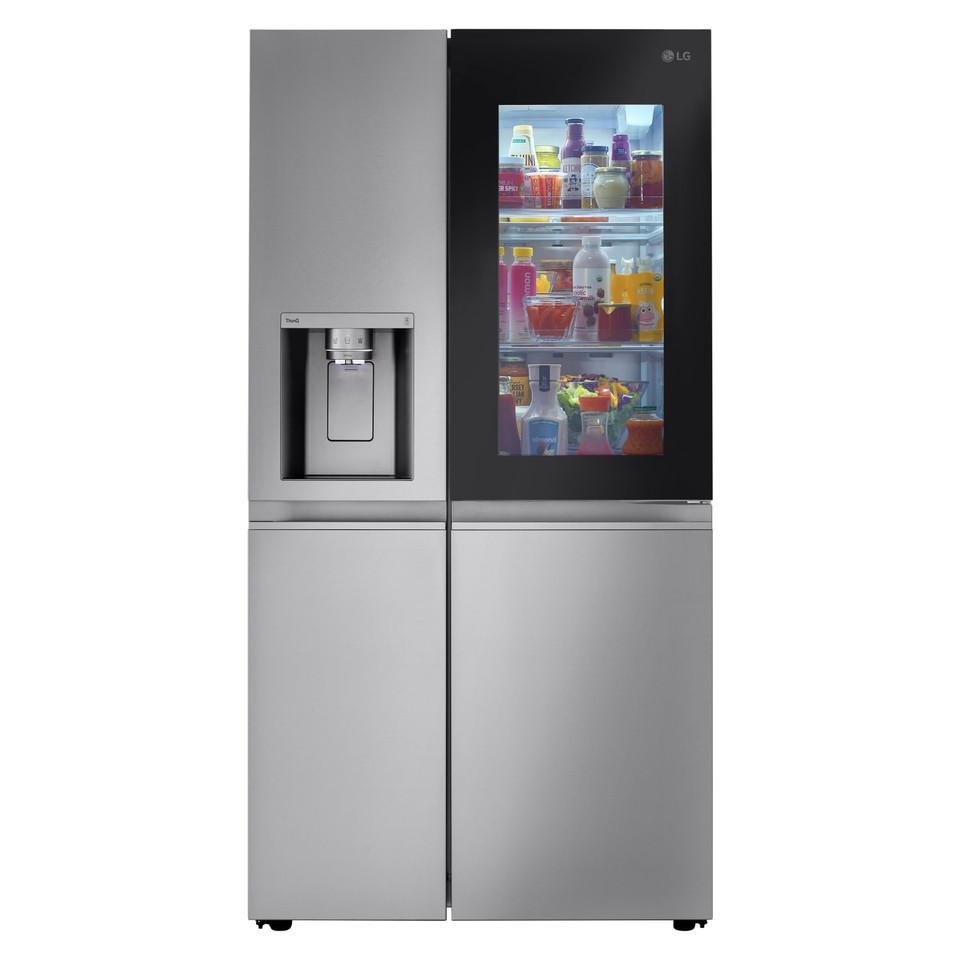 Side-by-Side Refrigerators |  LG 27 cu.ft. Side by Side Instaview Refrigerator – LRSOS2706S Stainless Steel Refrigerators Side-by-Side Refrigerators