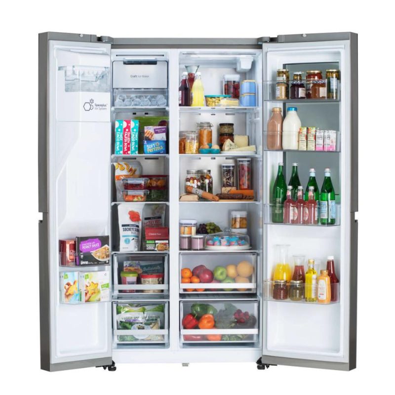 Side-by-Side Refrigerators |  LG 27 cu.ft. Side by Side Instaview Refrigerator – LRSOS2706S Stainless Steel Refrigerators Side-by-Side Refrigerators