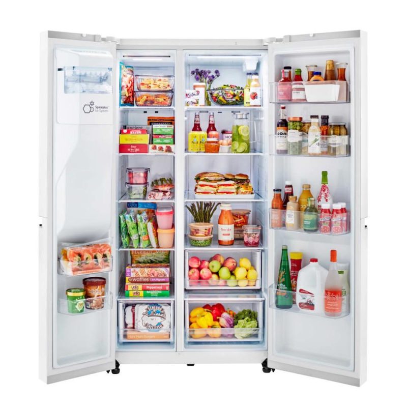 Side-by-Side Refrigerators |  LG 27 cu. ft Side by Side Refrigerator – LRSXS2706W White Refrigerators Side-by-Side Refrigerators