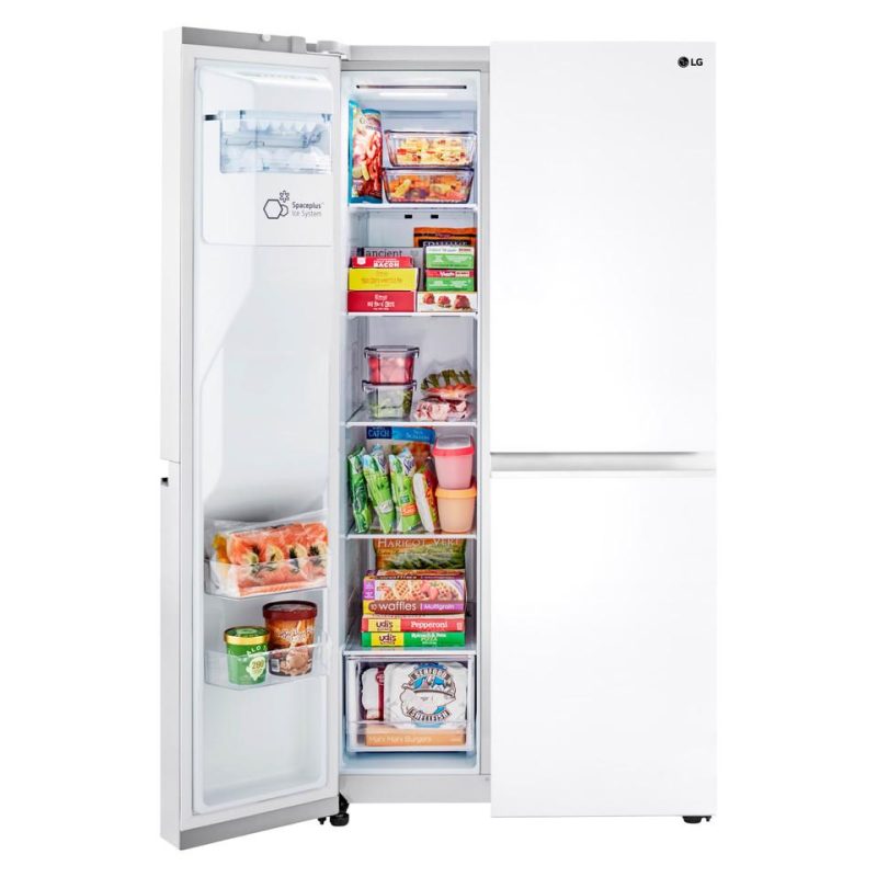 Side-by-Side Refrigerators |  LG 27 cu. ft Side by Side Refrigerator – LRSXS2706W White Refrigerators Side-by-Side Refrigerators