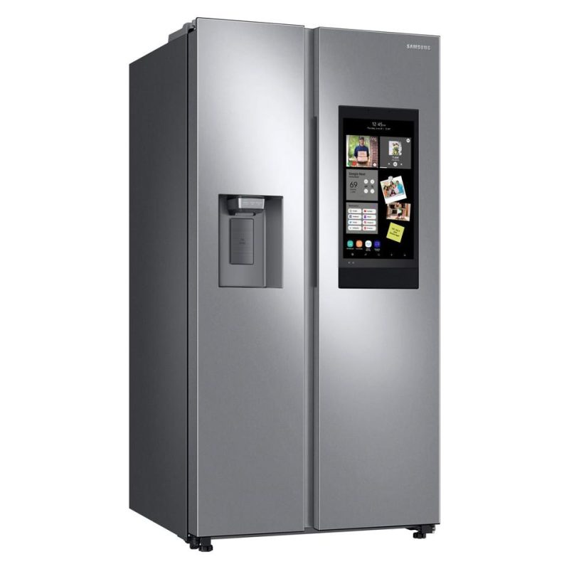 Side-by-Side Refrigerators |  Samsung 26.7 cu. ft. Family Hub Side by Side Smart Refrigerator – RS27T5561SR Stainless Steel Refrigerators Side-by-Side Refrigerators