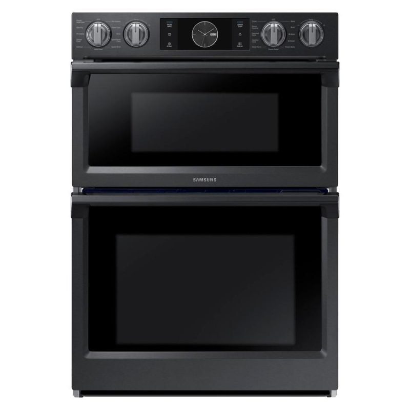 Single Ovens |  Samsung 30” Microwave Combination Wall Oven – NQ70M7770DG Black Microwaves Black