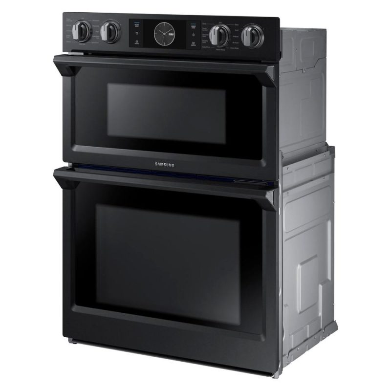 Single Ovens |  Samsung 30” Microwave Combination Wall Oven – NQ70M7770DG Black Microwaves Black