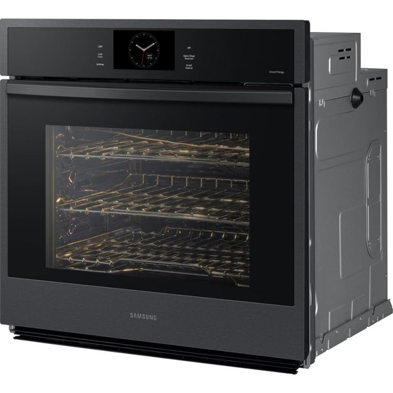 Single Ovens |  Samsung 30” Single Wall Oven with Steam Cook – NV51CG600SMT Black Single Ovens Black