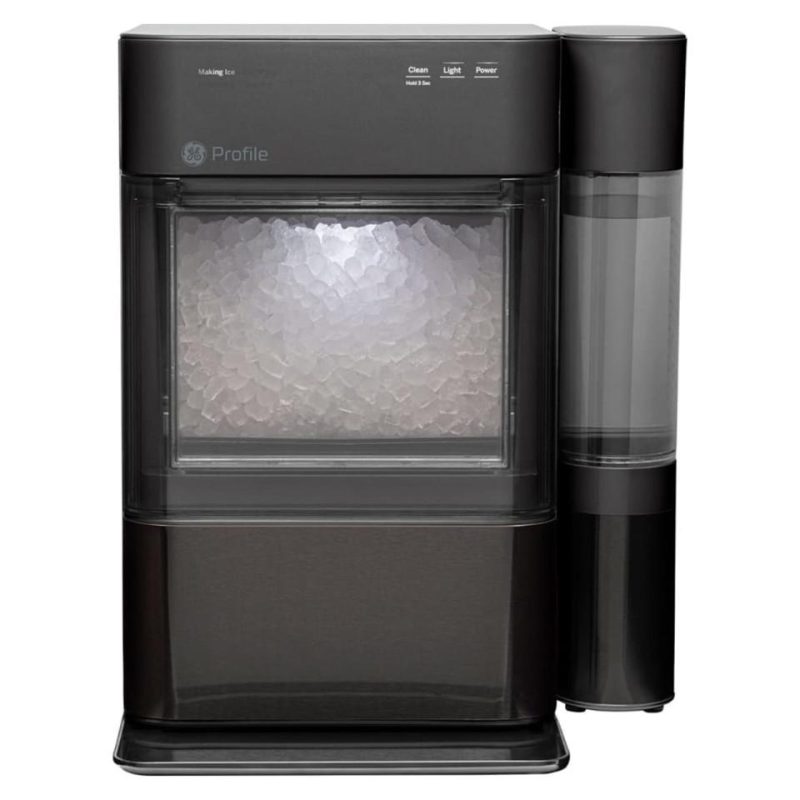 Small Appliances and Cookware |  GE Profile™ Opal™ 2.0 Nugget Ice Maker with Side Tank – Black Stainless Steel – XPIO13BCBT Black Appliances Black