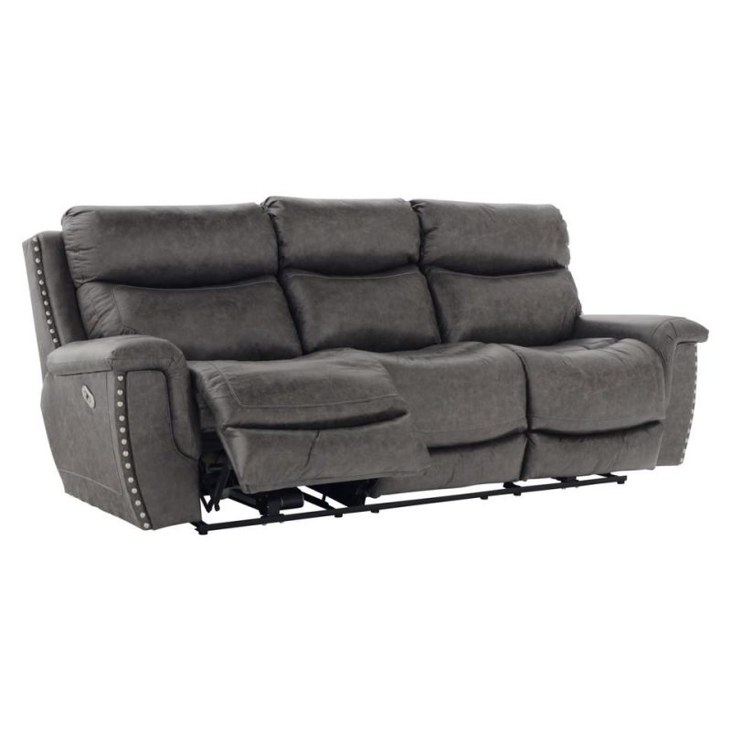 Sofas & Sleepers |  Brentwood Power Reclining Sofa Gray Living Room Furniture Gray