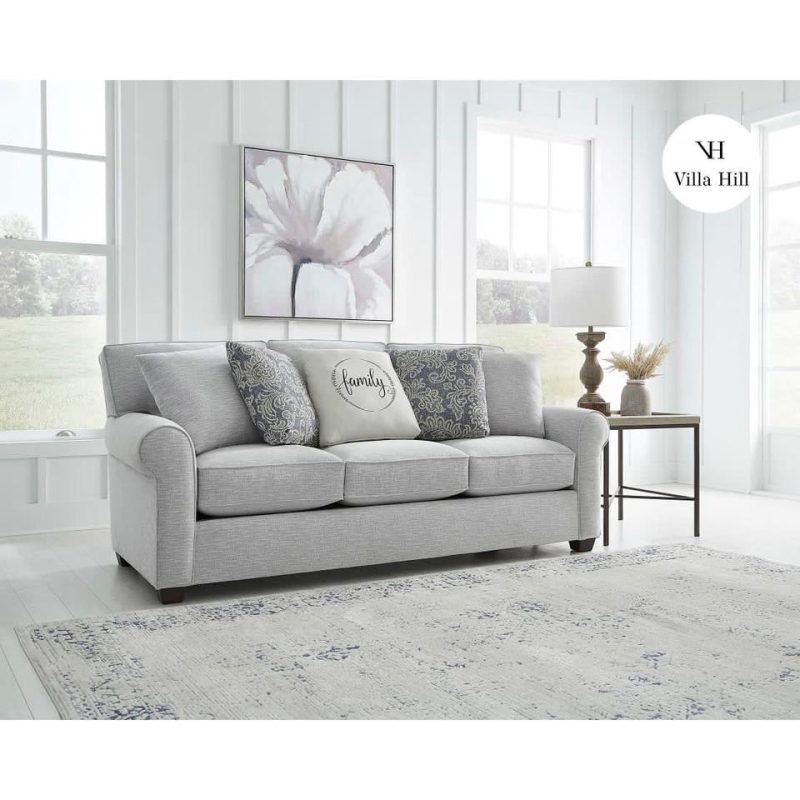 Sofas & Sleepers |  Crestview Granite Roll Arm Sofa Gray Living Room Furniture Gray