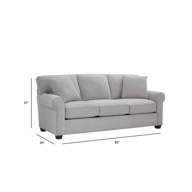 Sofas & Sleepers |  Crestview Granite Roll Arm Sofa Gray Living Room Furniture Gray