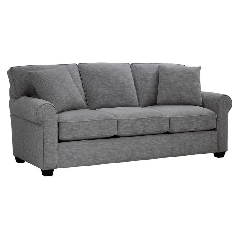 Sofas & Sleepers |  Crestview Rolled Arm Graphite Sofa Gray Living Room Furniture Gray