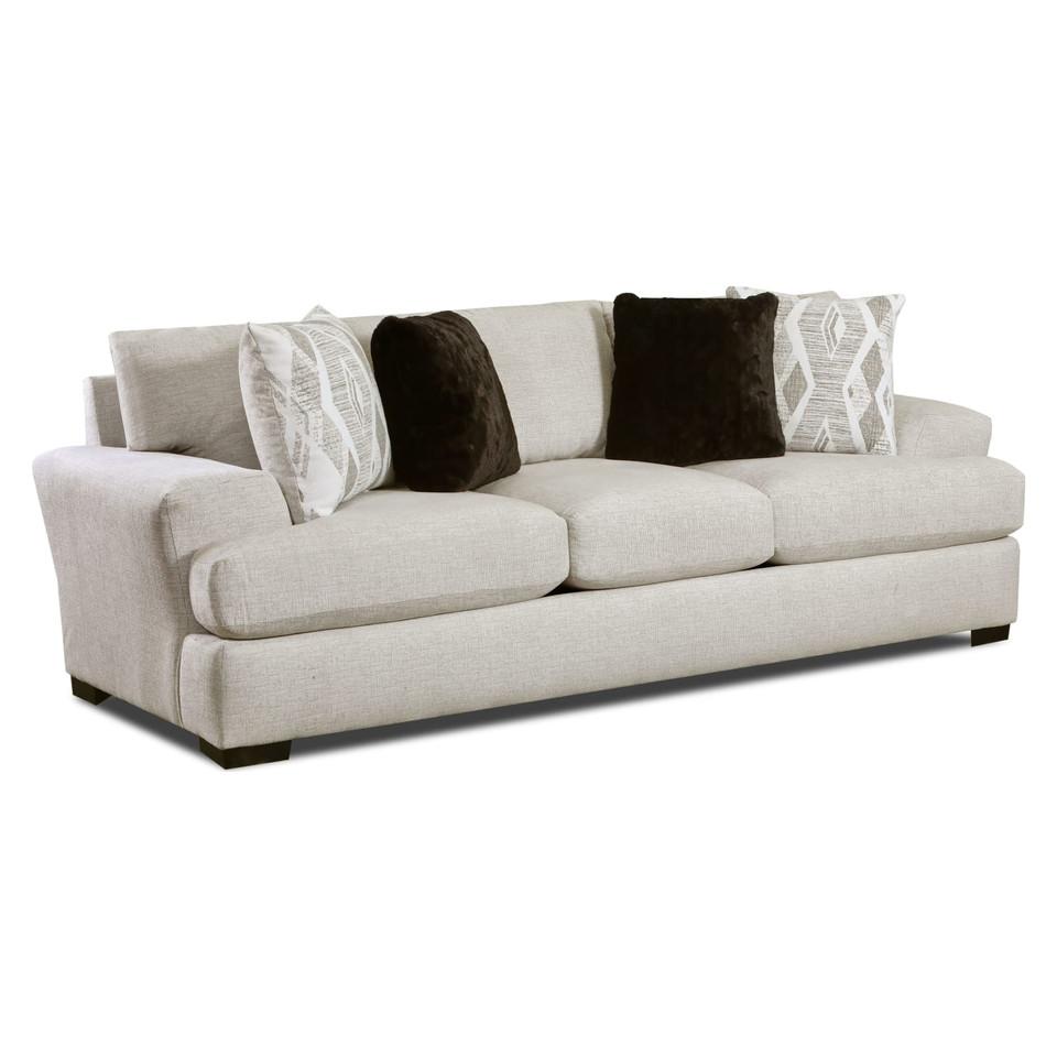 Sofas & Sleepers |  Dominick Silver Sofa White Living Room Furniture Sofas & Sleepers