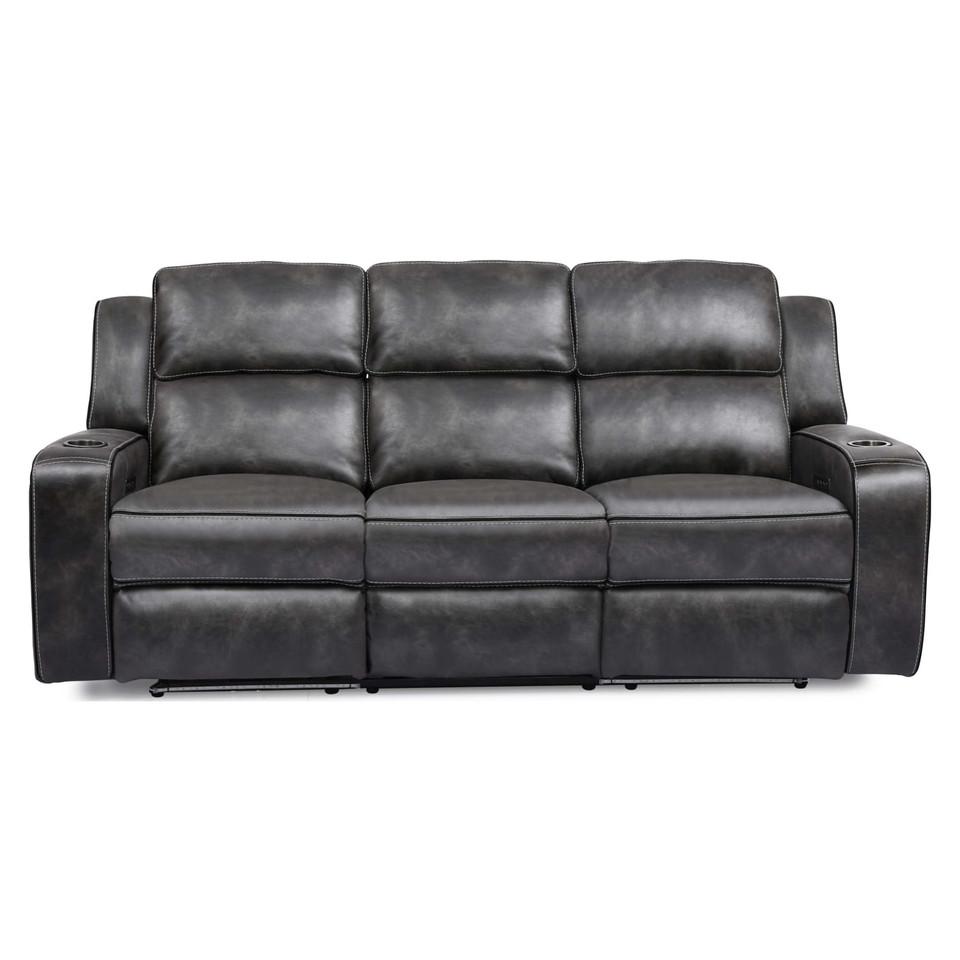 Sofas & Sleepers |  Hanson P2 Reclining Sofa Gray Living Room Furniture Gray