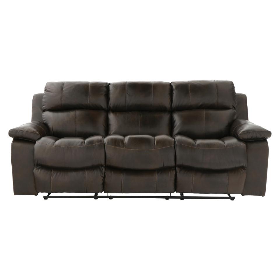 Sofas & Sleepers |  Palmetto Cocoa Leather Recliner Sofa Brown Living Room Furniture Brown