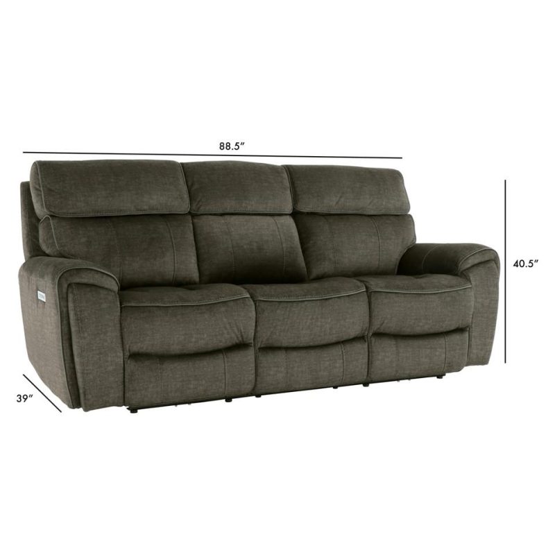 Sofas & Sleepers |  Riverdale P2 Reclining Sofa Gray Living Room Furniture Gray