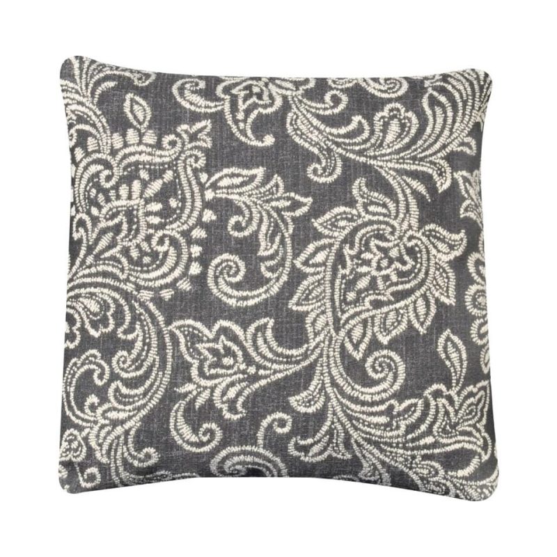 Throw Pillows |  Crestview Maidstone Raven 19” Pillow Gray Home Décor Gray