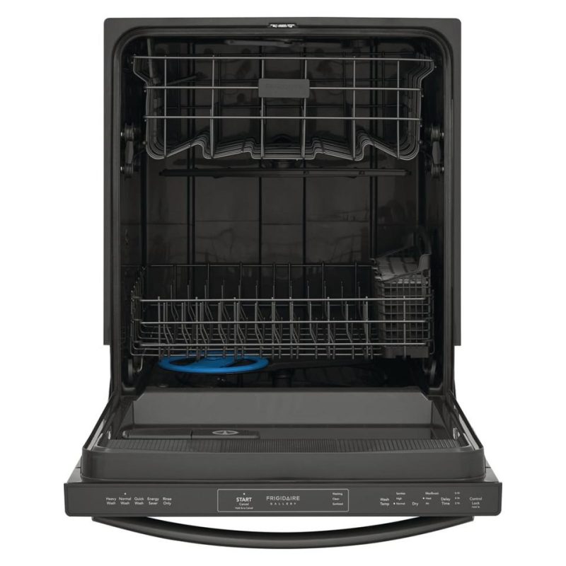 Top Control |  Frigidaire Gallery 24” Built-In Black Stainless Steel Dishwasher – GDPH4515AD Black Dishwashers Black