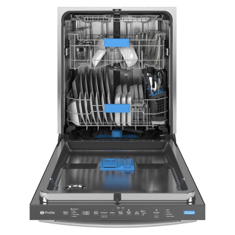 Top Control |  GE Profile™ Fingerprint Resistant Top Control with Stainless Steel Interior Dishwasher – PDT715SYVFS Stainless Steel Dishwashers Stainless Steel