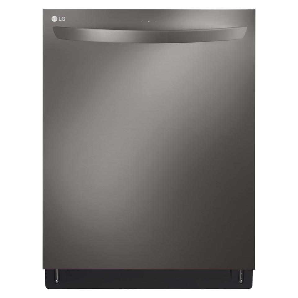 Top Control |  LG Top Control Black Stainless Steel Smart Dishwasher with QuadWash – LDTS5552D Black Dishwashers Black