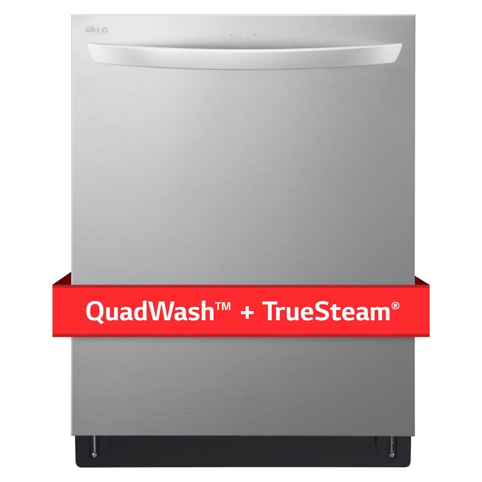 Top Control |  LG Top Control Stainless Steel Smart Dishwasher with QuadWash – LDTS5552S Stainless Steel Dishwashers Stainless Steel