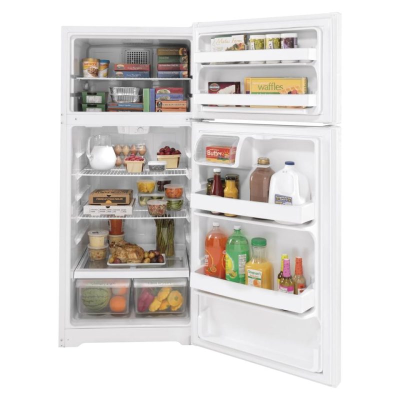 Top-Freezer Refrigerators |  GE 16.6 cu. ft. Top Freezer Refrigerator – GTS17DTNRWW White Refrigerators Top-Freezer Refrigerators