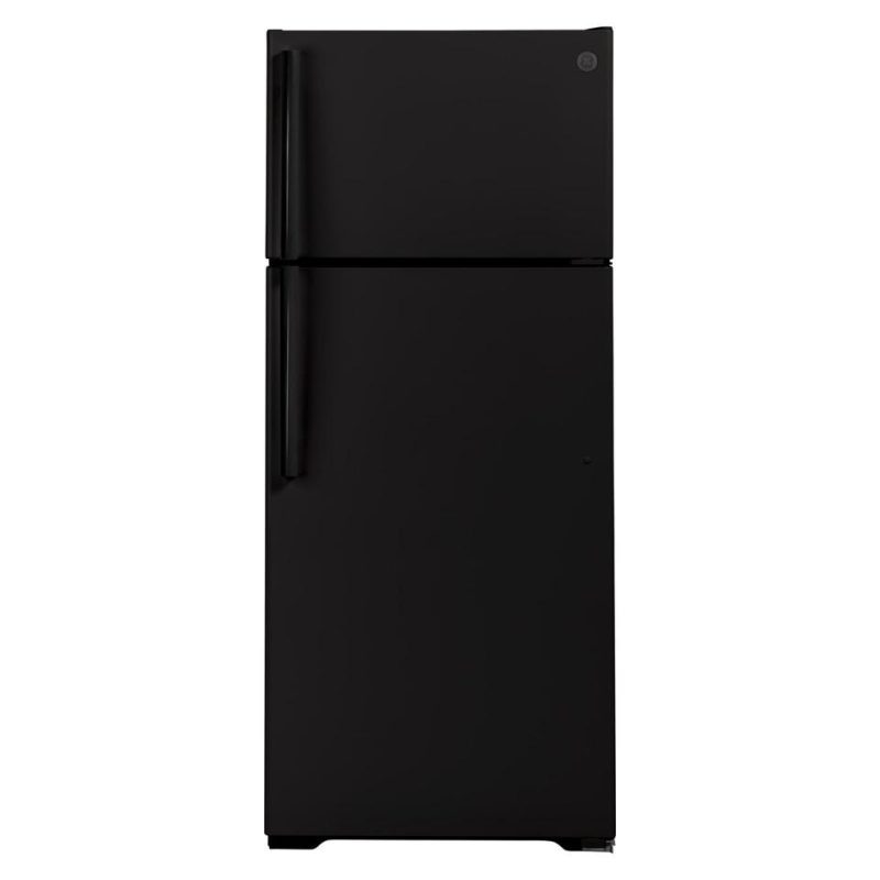 Top-Freezer Refrigerators |  GE 17.5 cu. ft. Top Freezer Refrigerator – GTS18HGNRBB Black Refrigerators Black