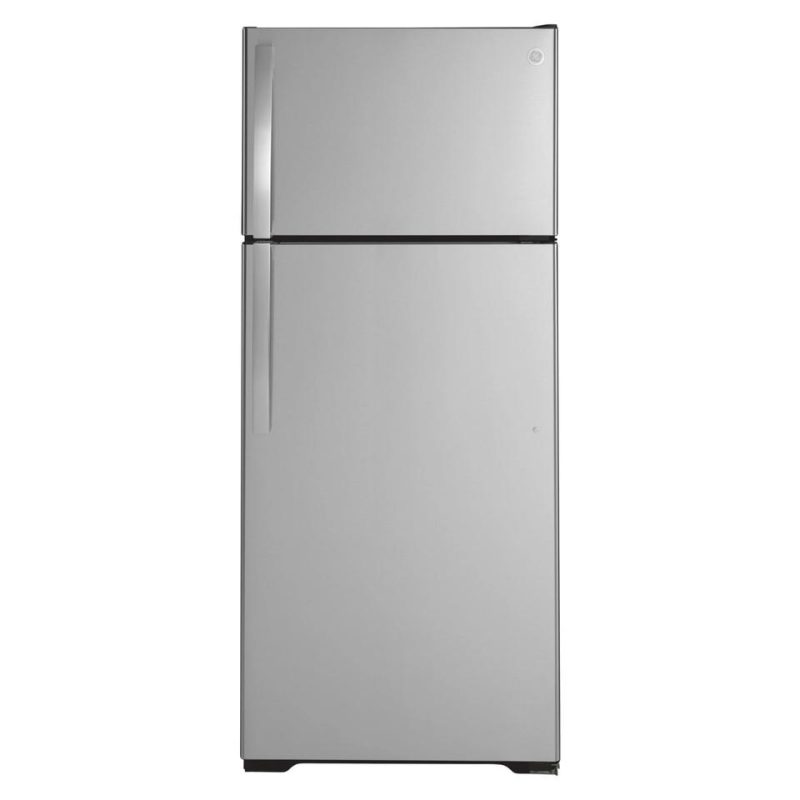 Top-Freezer Refrigerators |  GE 17.5 cu. ft. Top Freezer Refrigerator in Stainless Steel – GTS18HYNRFS Stainless Steel Refrigerators Stainless Steel