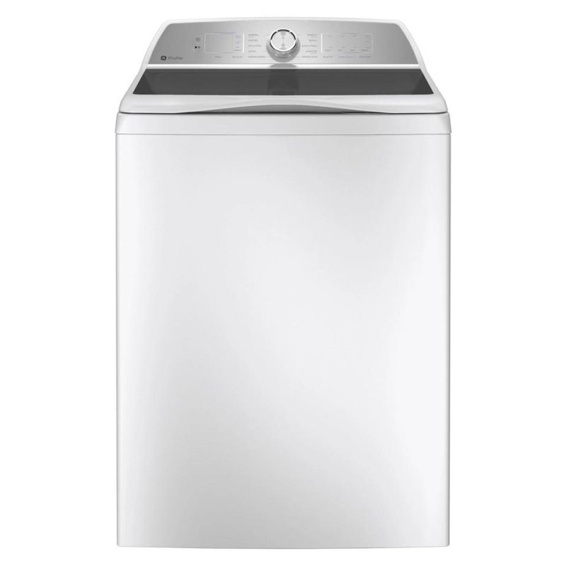 Top Load Washers |  GE Profile 4.9 cu. ft. Top Load Washer with Smarter Wash Technology and FlexDispense™ – PTW605BSRWS White Top Load Washers Top Load Washers