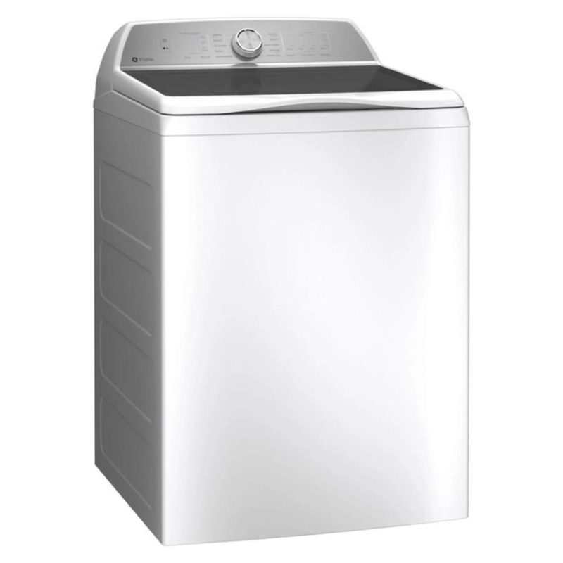 Top Load Washers |  GE Profile 4.9 cu. ft. Top Load Washer with Smarter Wash Technology and FlexDispense™ – PTW605BSRWS White Top Load Washers Top Load Washers