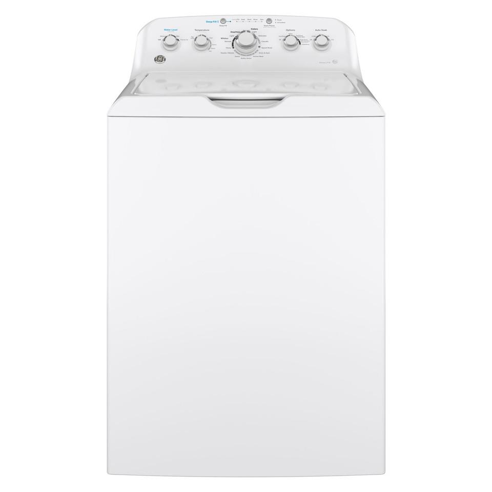 Top Load Washers |  GE® 4.5 cu. ft. Capacity Washer with Stainless Steel Basket – GTW465ASNWW White Top Load Washers Top Load Washers