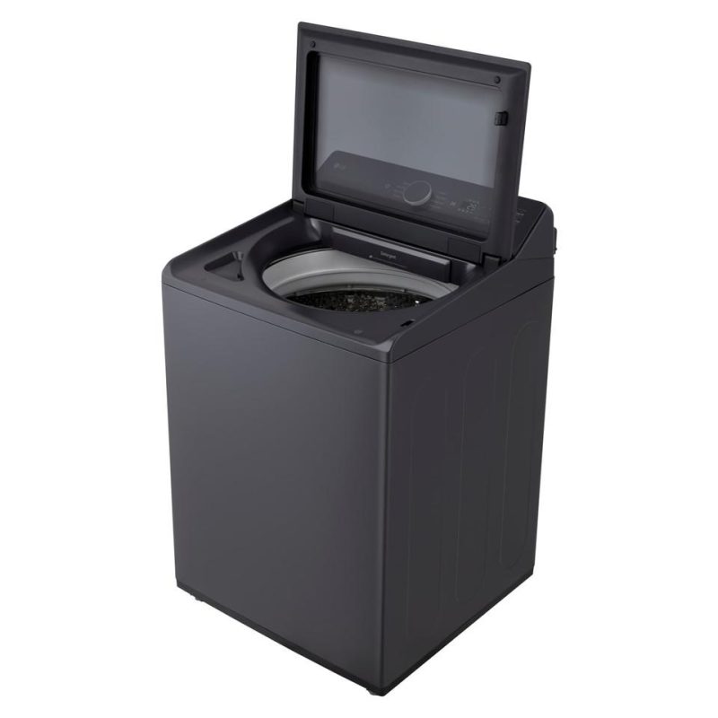 Top Load Washers |  LG 5.5 cu. ft. Mega Capacity Smart Top Load Washer with EasyUnload™ & AI Sensing – WT8400CB Black Top Load Washers Black