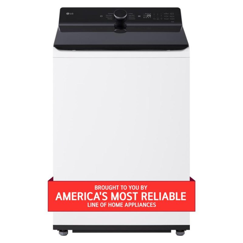 Top Load Washers |  LG 5.5 cu. ft. Mega Capacity Smart Top Load Washer with EasyUnload™ & AI Sensing – WT8400CW White Top Load Washers Top Load Washers