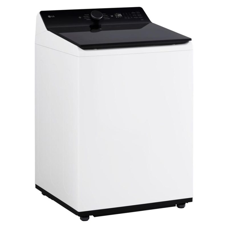 Top Load Washers |  LG 5.5 cu. ft. Mega Capacity Smart Top Load Washer with EasyUnload™ & AI Sensing – WT8400CW White Top Load Washers Top Load Washers