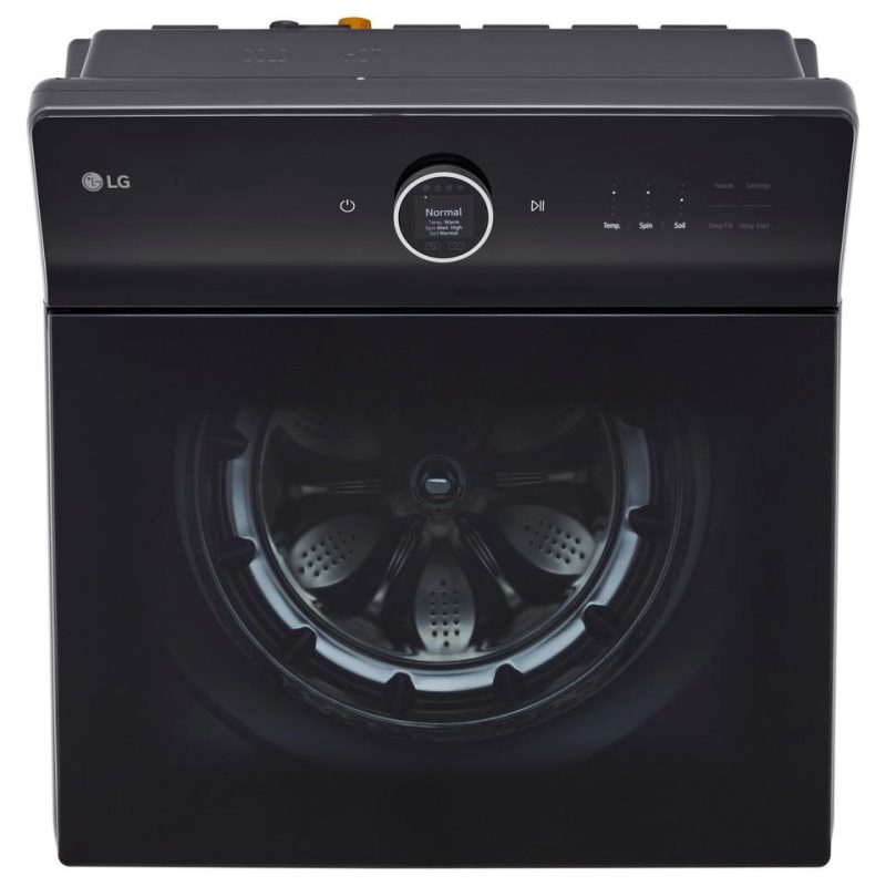 Top Load Washers |  LG 5.5 cu. ft. Top Load Washer with TurboWash3D™ – WT8600CB Black Top Load Washers Black