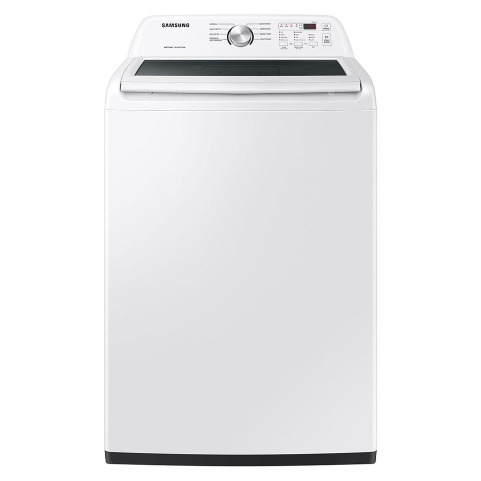 Top Load Washers |  Samsung 4.4 cu. ft. Top Load Washer with ActiveWave™ Agitator and Soft-Close Lid – WA44A3205AW White Top Load Washers Top Load Washers