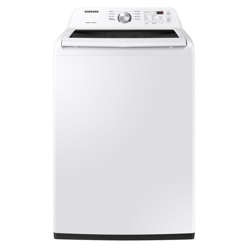 Top Load Washers |  Samsung 4.5 cu. ft. Top Load Washer with Vibration Reduction Technology+ in White White Top Load Washers Top Load Washers