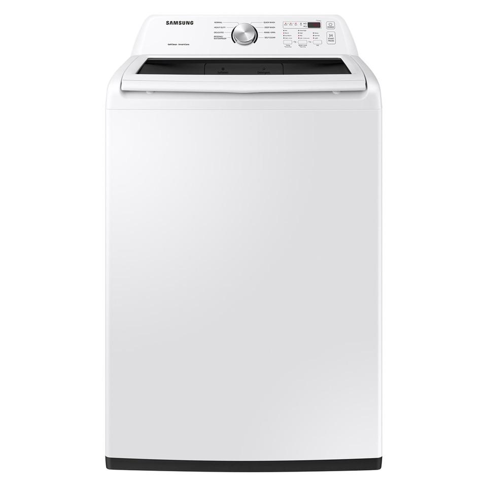 Top Load Washers |  Samsung 4.5 cu. ft. Top Load Washer with Vibration Reduction Technology+ in White White Top Load Washers Top Load Washers