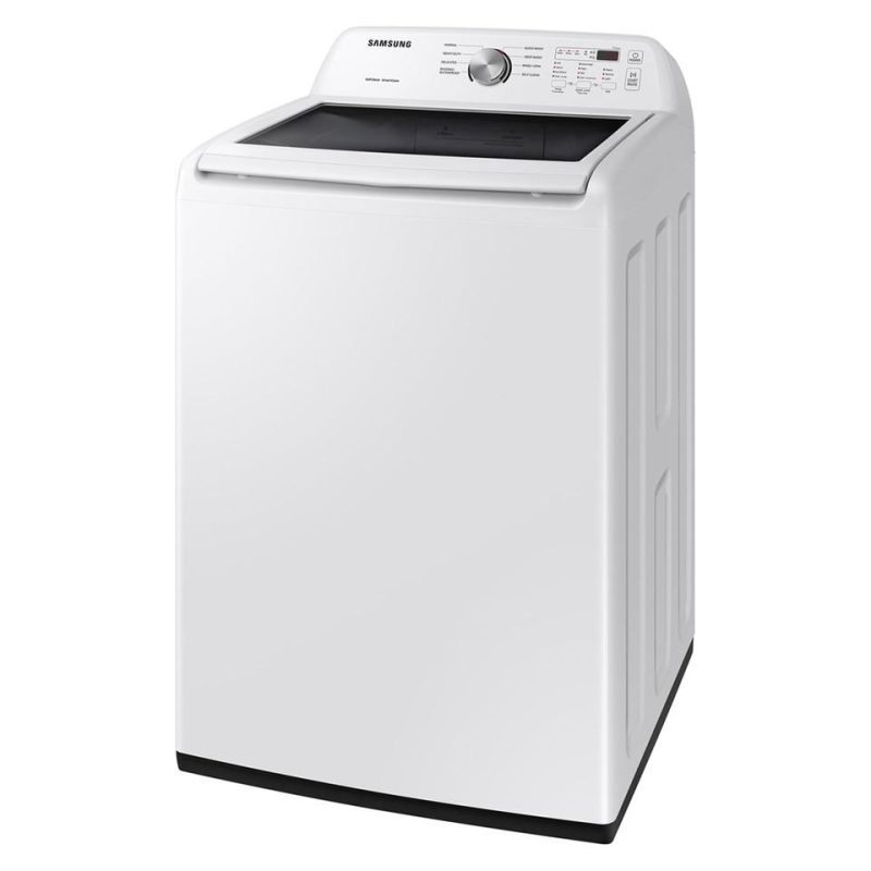 Top Load Washers |  Samsung 4.5 cu. ft. Top Load Washer with Vibration Reduction Technology+ in White White Top Load Washers Top Load Washers