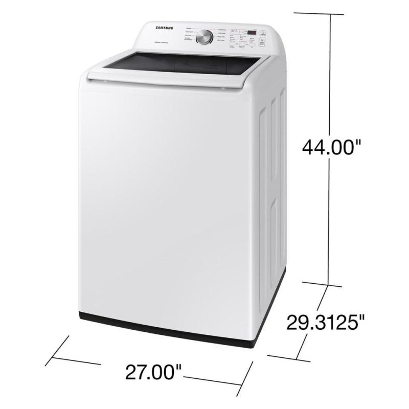 Top Load Washers |  Samsung 4.5 cu. ft. Top Load Washer with Vibration Reduction Technology+ in White White Top Load Washers Top Load Washers