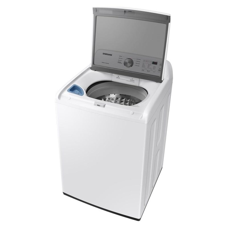 Top Load Washers |  Samsung 4.5 cu. ft. Top Load Washer with Vibration Reduction Technology+ in White White Top Load Washers Top Load Washers