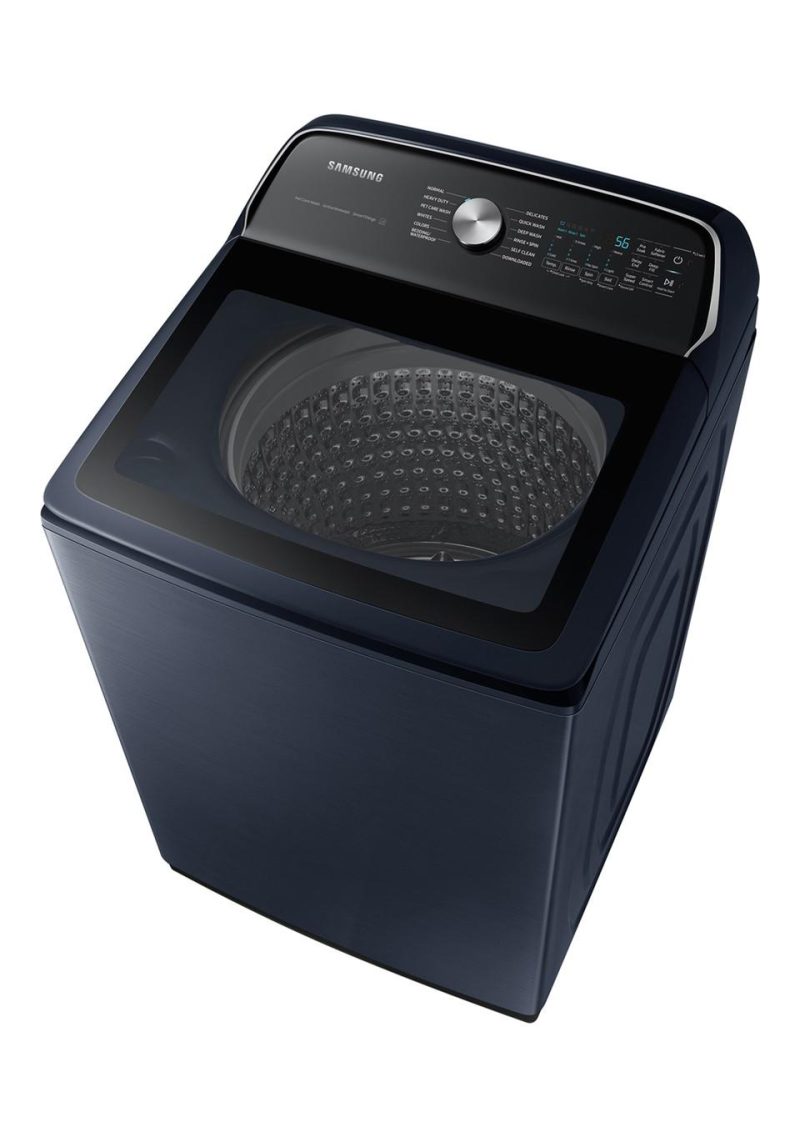 Top Load Washers |  Samsung 5.4 cu. ft. Smart Top Load Washer with Pet Care Solution and Super Speed Wash – WA54CG7150AD Blue Top Load Washers Blue