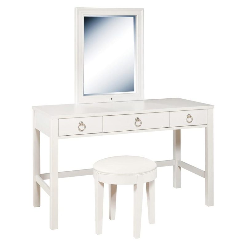 Vanity Sets |  Isabella Vanity Desk/Stool White Kids Bedroom Vanity Sets