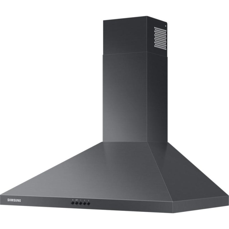 Vent Hoods |  Samsung 30” Wall Mount Hood Black Stainless Steel Stainless Steel Appliances Stainless Steel